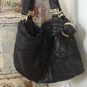 Black Kooba Hobo Handbag