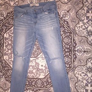 Abercrombie & Fitch Super Skinny Distressed Jeans