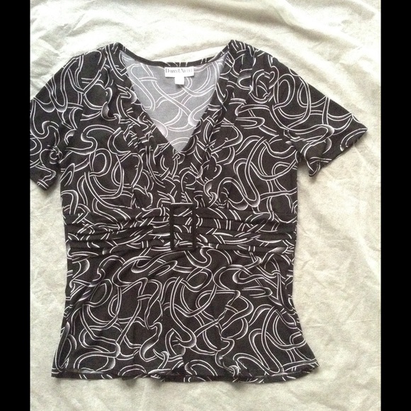 Black & White Short Sleeve Top 💕