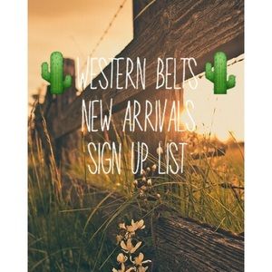 🍁🌵New Belt Arrivals Sign Up List🌵🍁