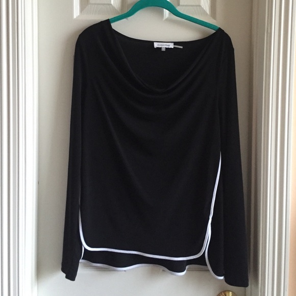 Calvin Klein shirt, hi-low hem