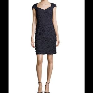 Theia Petal Sheath Dress