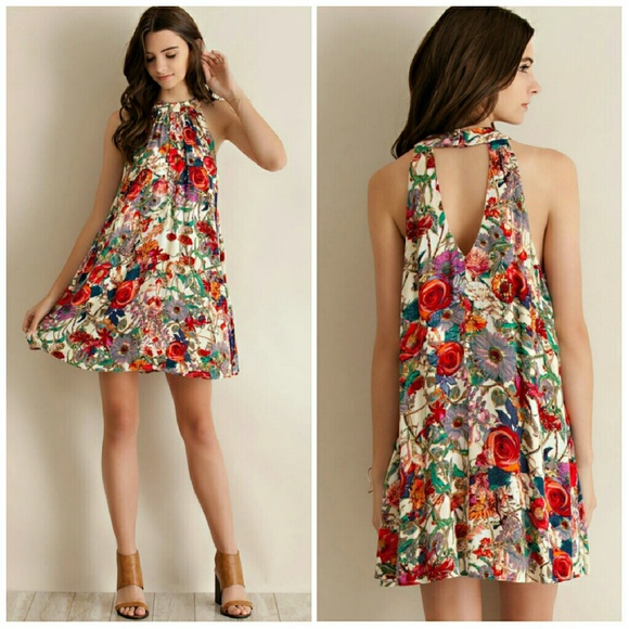 Entro  Dresses & Skirts - Spring Garden Dress Red
