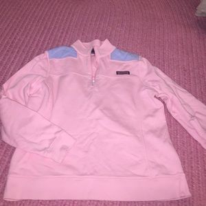 Pink women's Vineyard Vines quarter zip size L