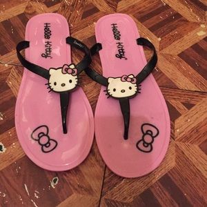 Hello kitty flip flops
