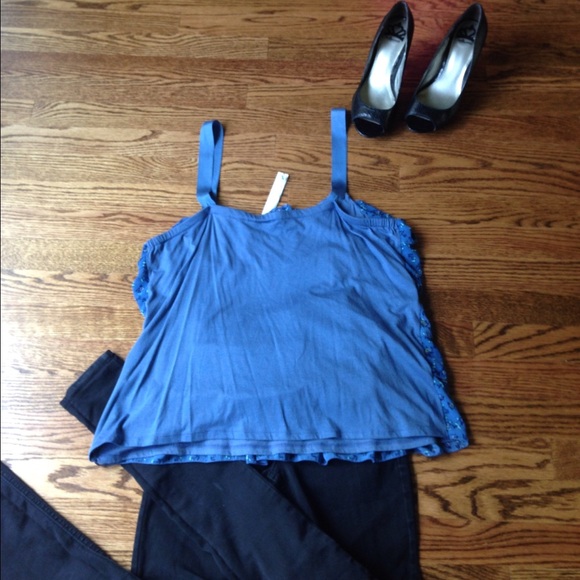 FLASH SALE NWT LC Lauren Conrad Tiered Top sz XL - Picture 3 of 4