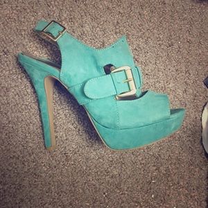Teal heels