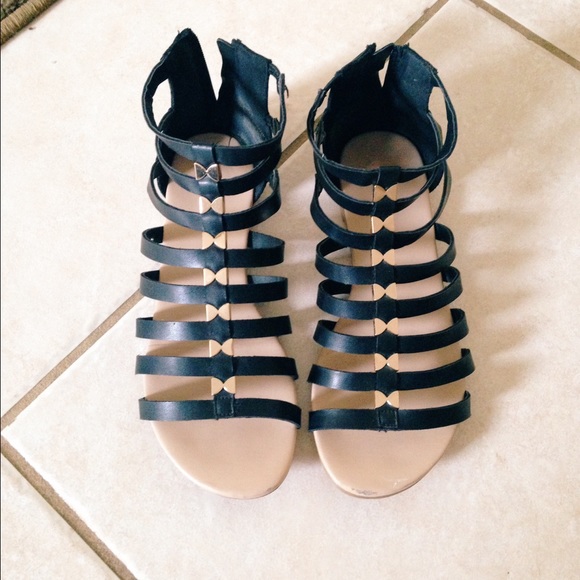 JUSTFab gladiator flats