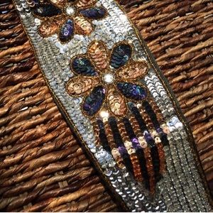 Vintage sequin belt