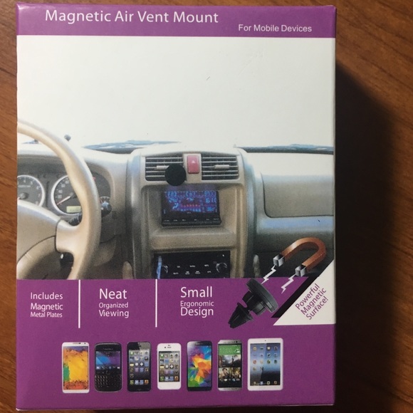 Magnetic air vent mount