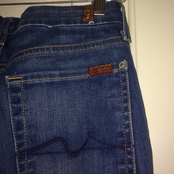 7 jeans. Flare. Medium wash
