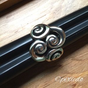 Sterling Silver Swirl Design Ring