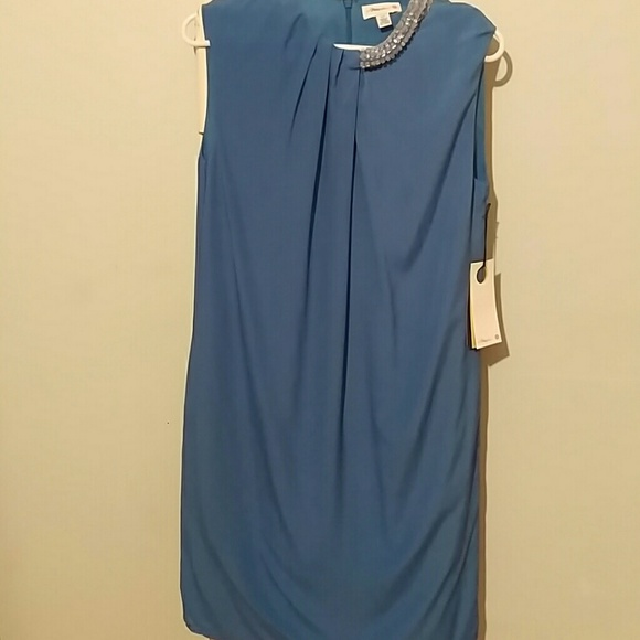 Dress with beaded neck detail - great for work