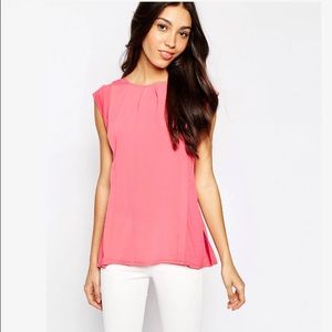 Pink Top with Keyhole Back