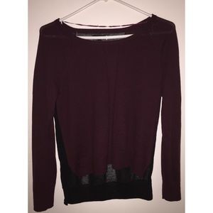 Maroon and Black Sweater