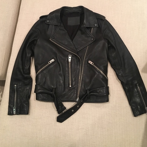 All Saints Leather Biker Jacket