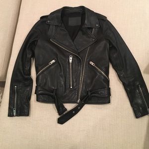 All Saints Leather Biker Jacket