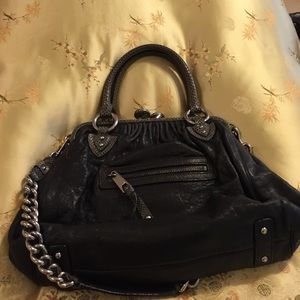 Marc Jacobs black snake skin and metal purse
