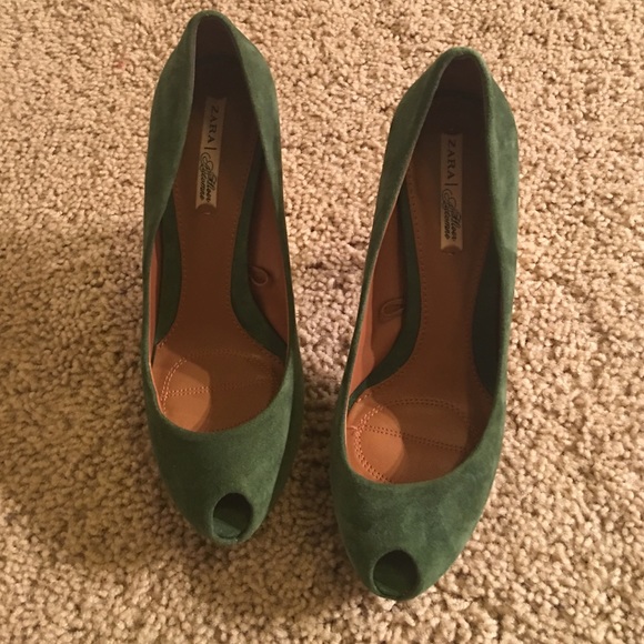 Zara suede like heels