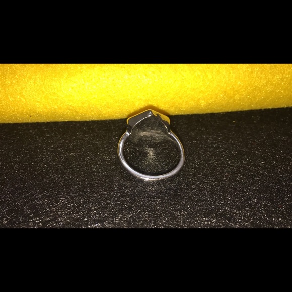 Silver Plated Fun Funky Resin Pearl Glitter Rings - Picture 3 of 4