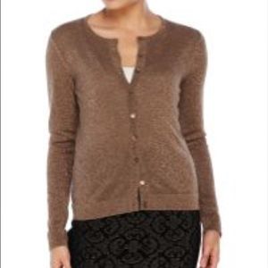 August Silk Brown Cardigan