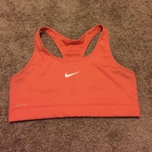 Coral Nike sports bra