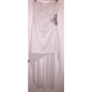 White Strapless Dress