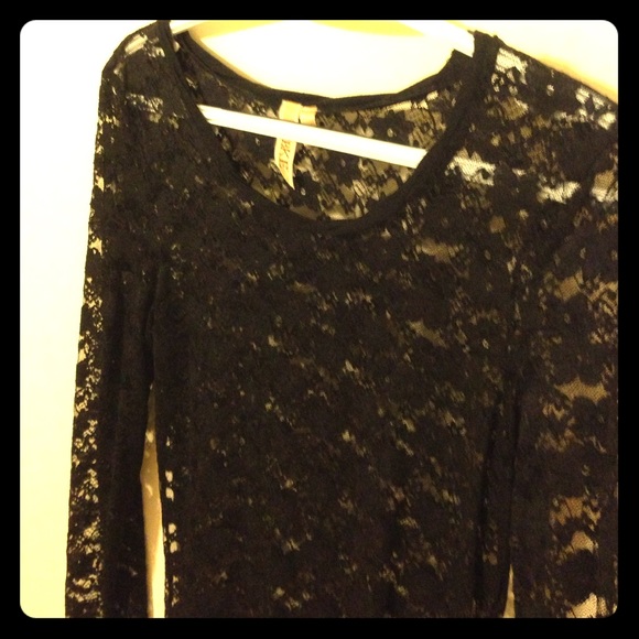 Delicate Longsleeve Lace Top by BKE