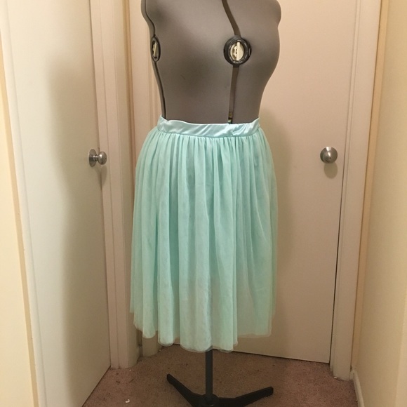 Mint green tutu skirt
