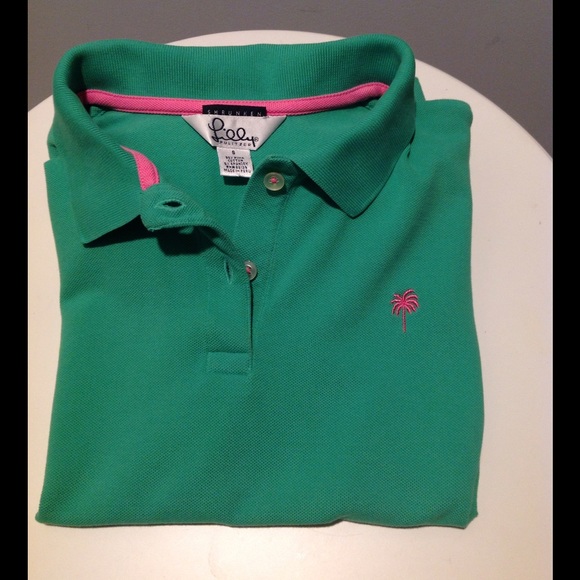 Lilly Pulitzer Tops - Lilly lime green polo S