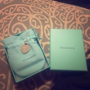 Tiffany & Co heart T pendant necklace AUTHENTIC