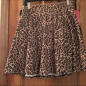 Cheetah skater skirt