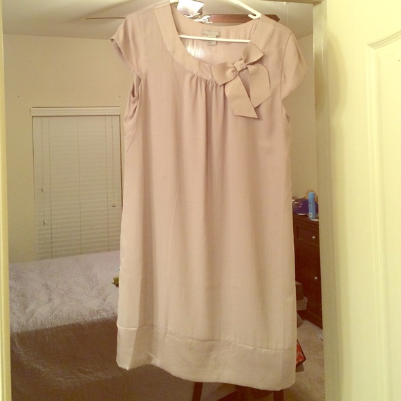 Silk dress with Bow