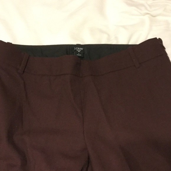 J. Crew Factory Pants - J. Crew City Fit Maroon Crop Pants