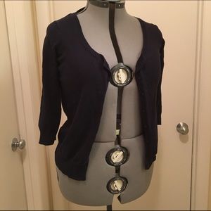 Navy cardigan
