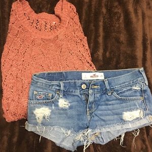 Hollister jean shorts