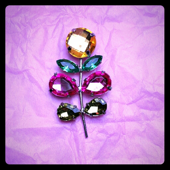 Gorgeous multicolor brooch