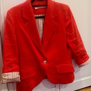 Orange Nordstroms Blazer