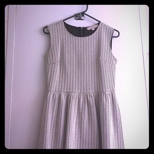 Loft black & white dress size 4