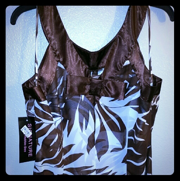 Brown floral print Robbie Bee - Picture 1 of 4