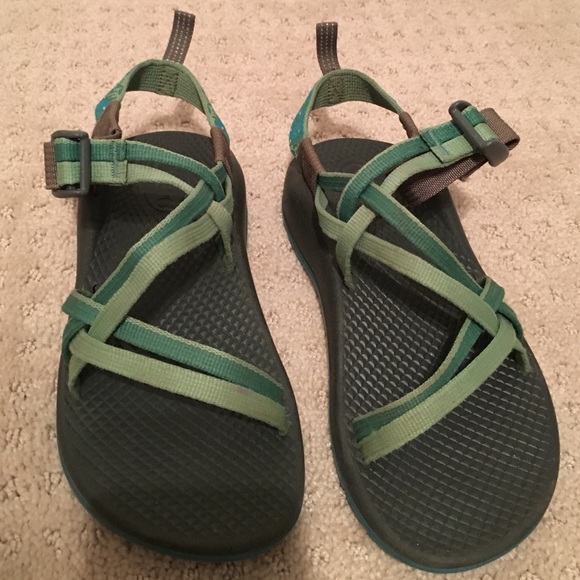 green double strap childrens chacos