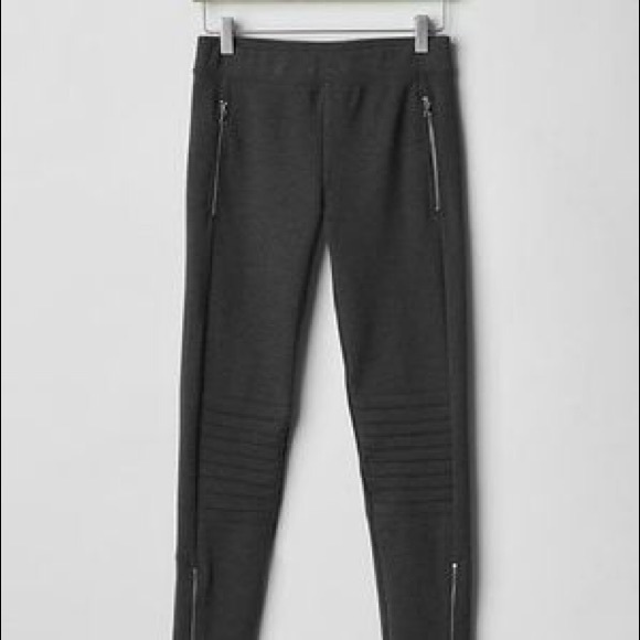 Gap Ponte Moto Zip Leggings