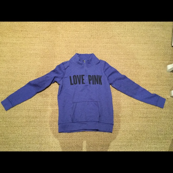 Half zip Victoria secret sweat shirt