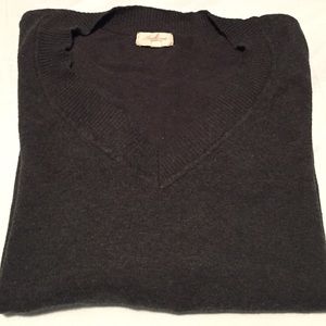 Dark Gray V-Neck Sweater
