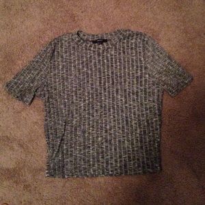 Forever 21 grey crop top