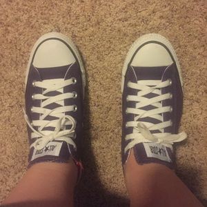 Purple Converse Chuck Taylor sneakers size 9