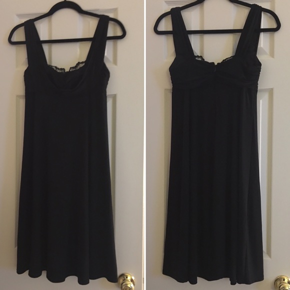 Black Nine West Dress with Lace Detail