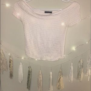 Brandy Melville Light Pink Charlene Crop Top