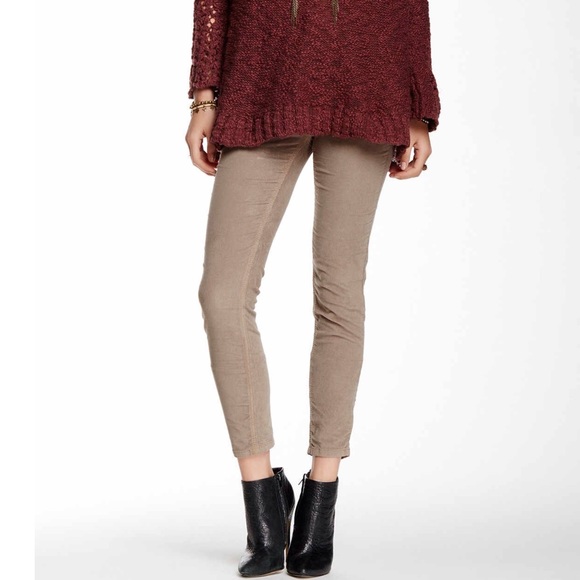 High Rise Stretch Corduroy Pants