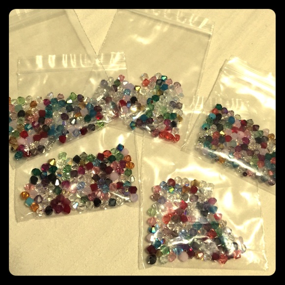Swarovski 4 mm bicon crystal multi color mix lot